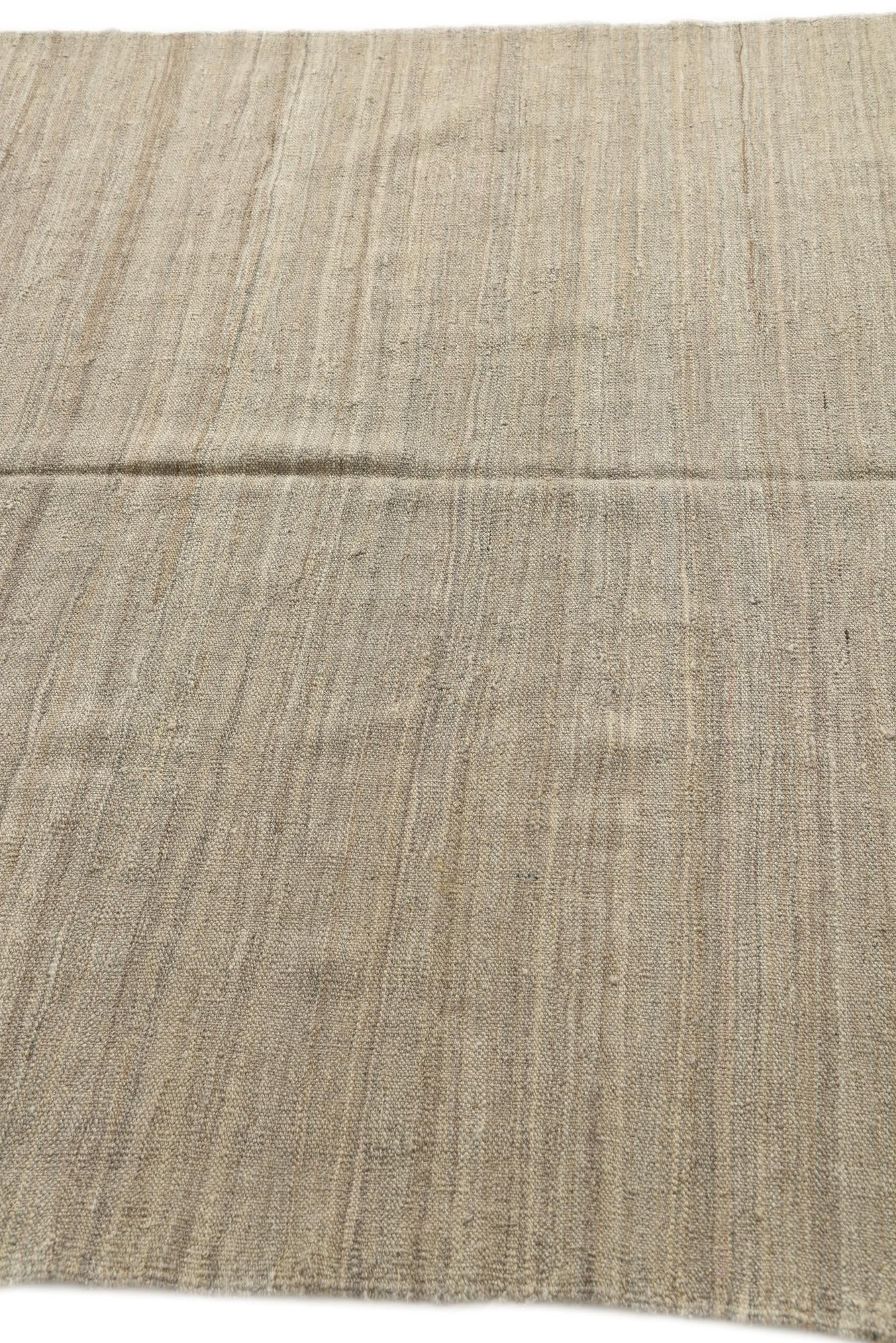 5' 2 x 7' 10 Hand Woven Kilim Modern Wool Rug