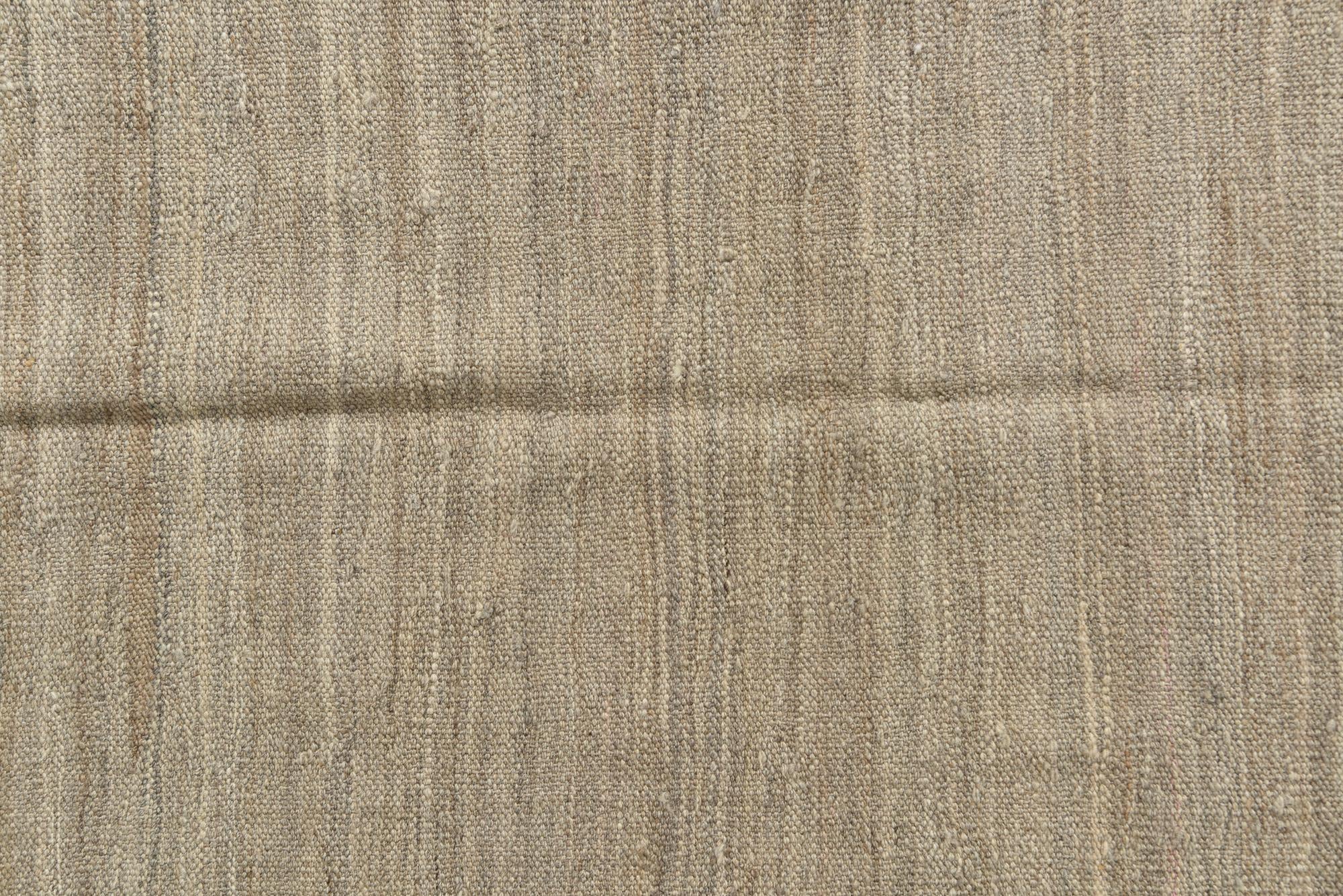 5' 2 x 7' 10 Hand Woven Kilim Modern Wool Rug