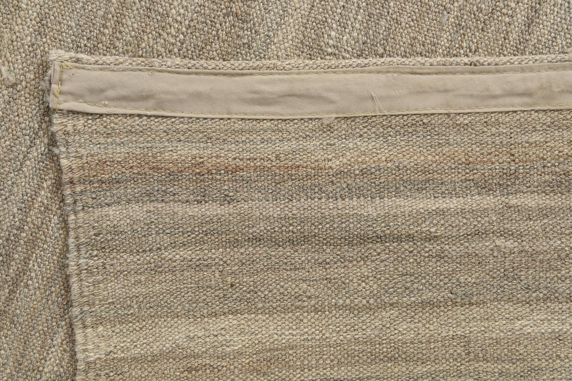 5' 2 x 7' 10 Hand Woven Kilim Modern Wool Rug