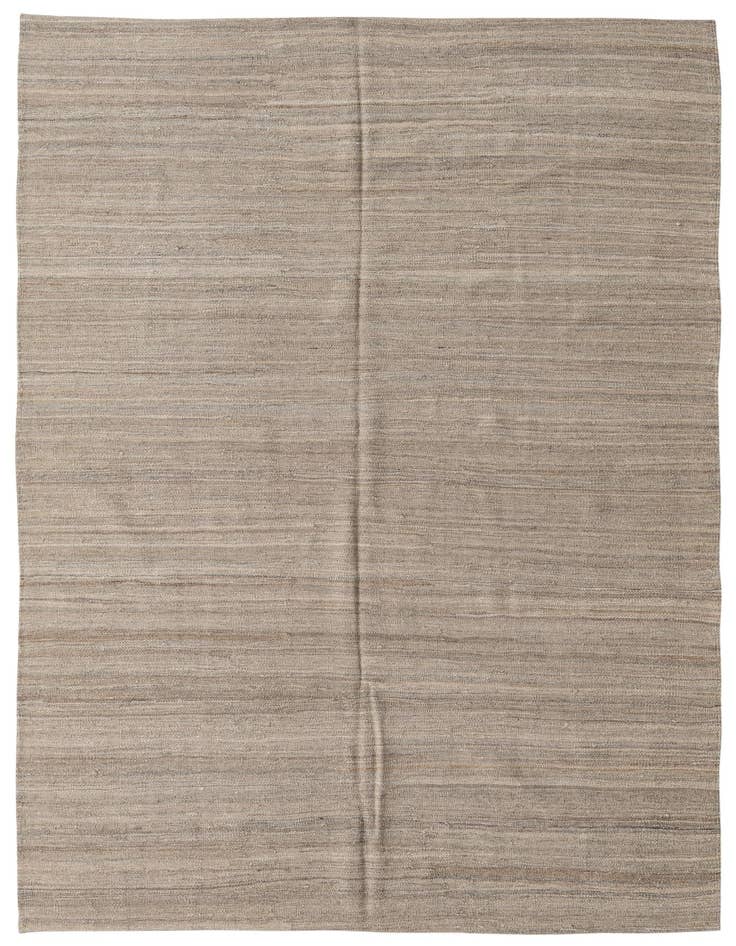 Detail image of 5' 2 x 7' 10 Hand Woven Kilim Modern Wool Rug