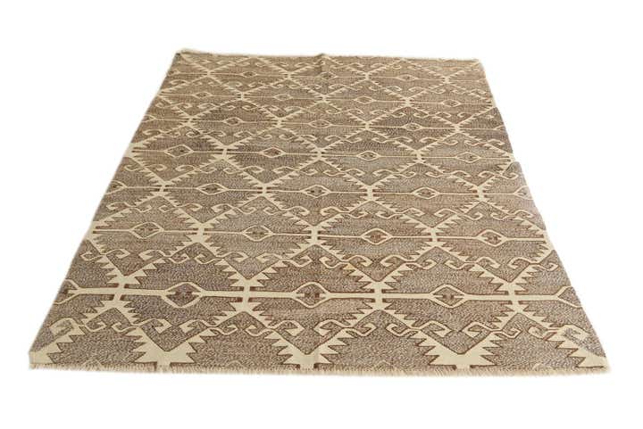 5' 8 x 7' 6 Hand Woven Kilim Modern Wool Rug