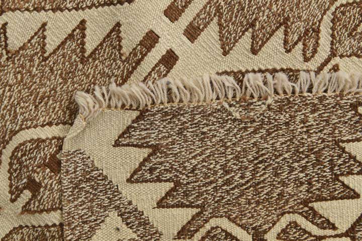 5' 8 x 7' 6 Hand Woven Kilim Modern Wool Rug