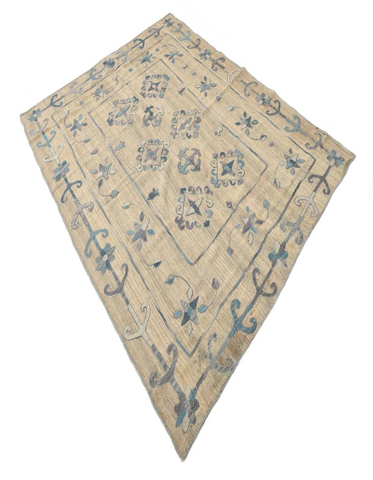 Detail image of 5' 10 x 7' 6  Hand Woven Kilim Modern Wool Rug