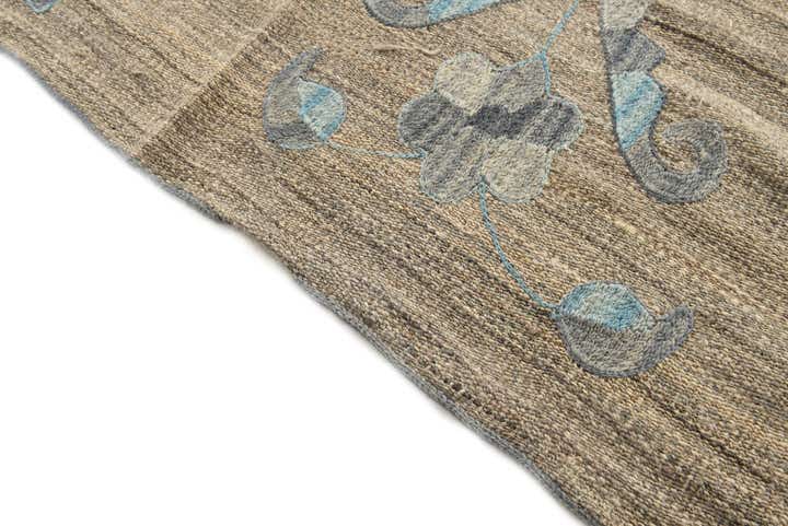 6' 7 x 8' 11 Hand Woven Kilim Modern Wool Rug