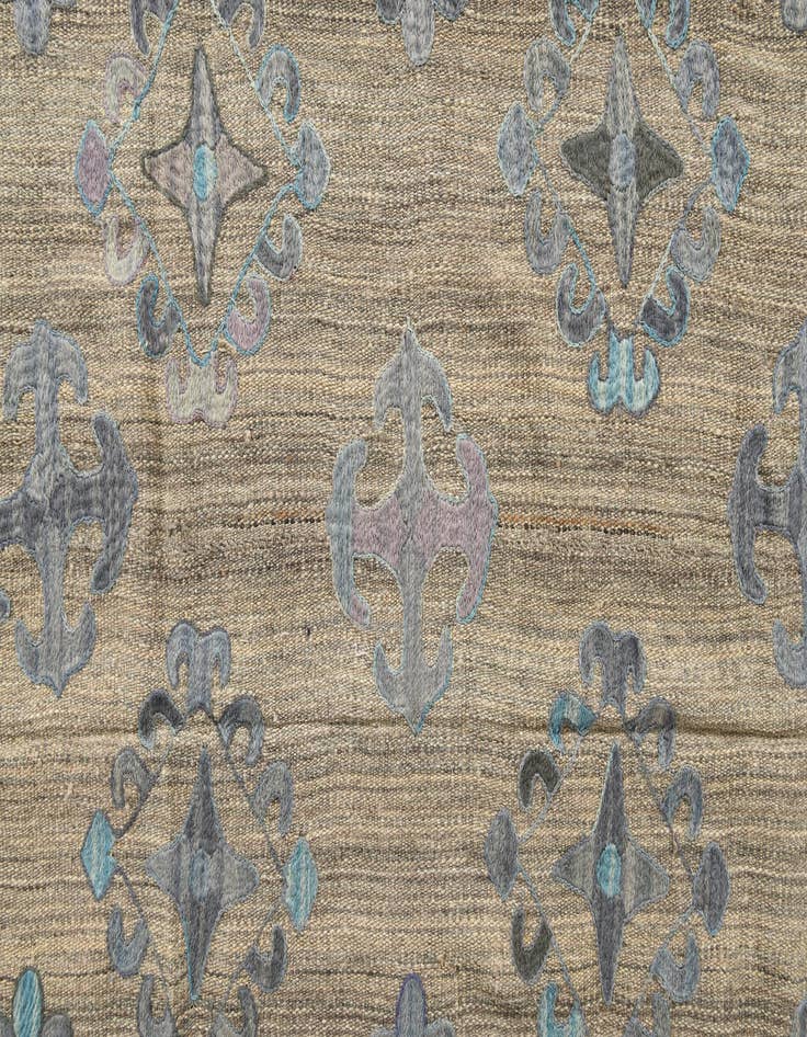 Detail image of 6' 7 x 8' 11  Hand Woven Kilim Modern Wool Rug