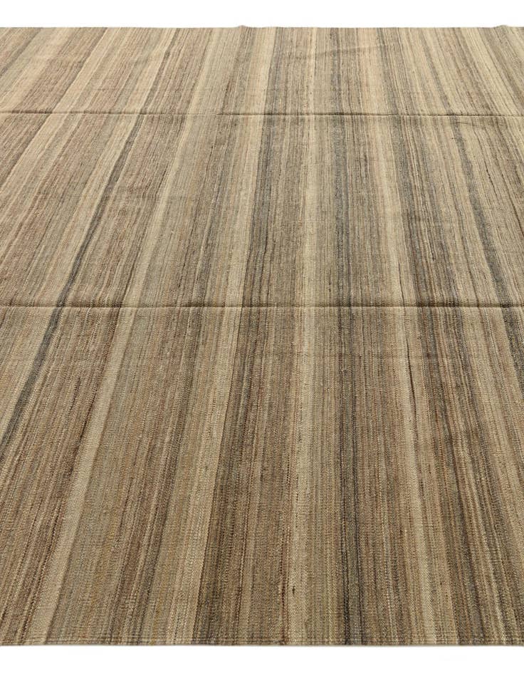 Detail image of 9' 8 x 12' 10  Hand Woven Kilim Modern Wool Rug