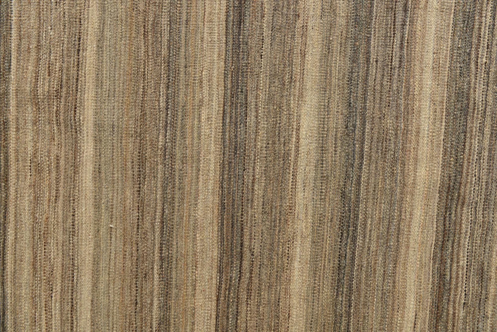 9' 8 x 12' 10 Hand Woven Kilim Modern Wool Rug