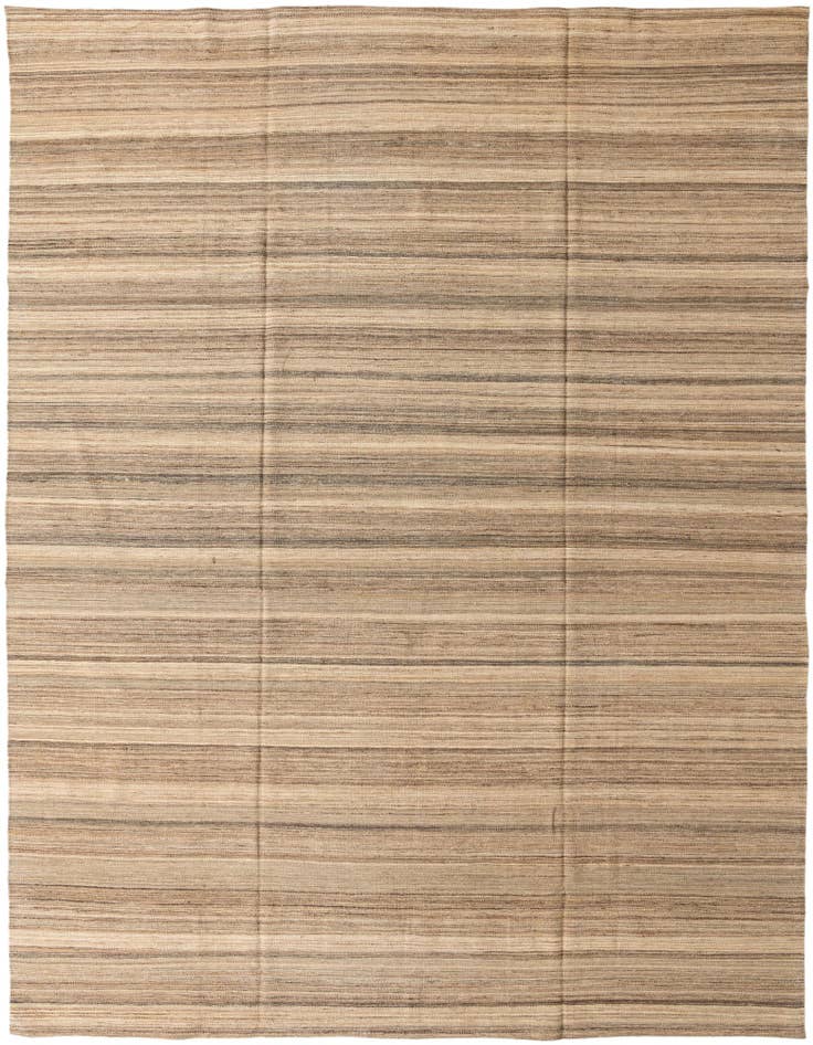Detail image of 9' 8 x 12' 10 Hand Woven Kilim Modern Wool Rug