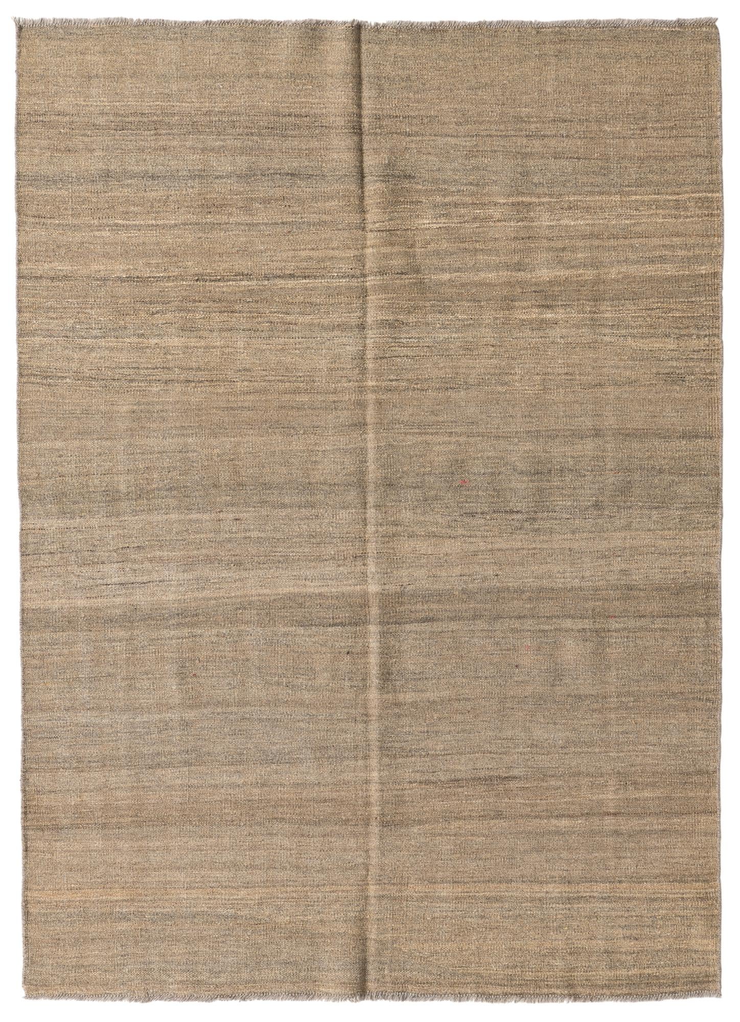 4' 8 x 6' 7 Hand Woven Kilim Modern Wool Rug