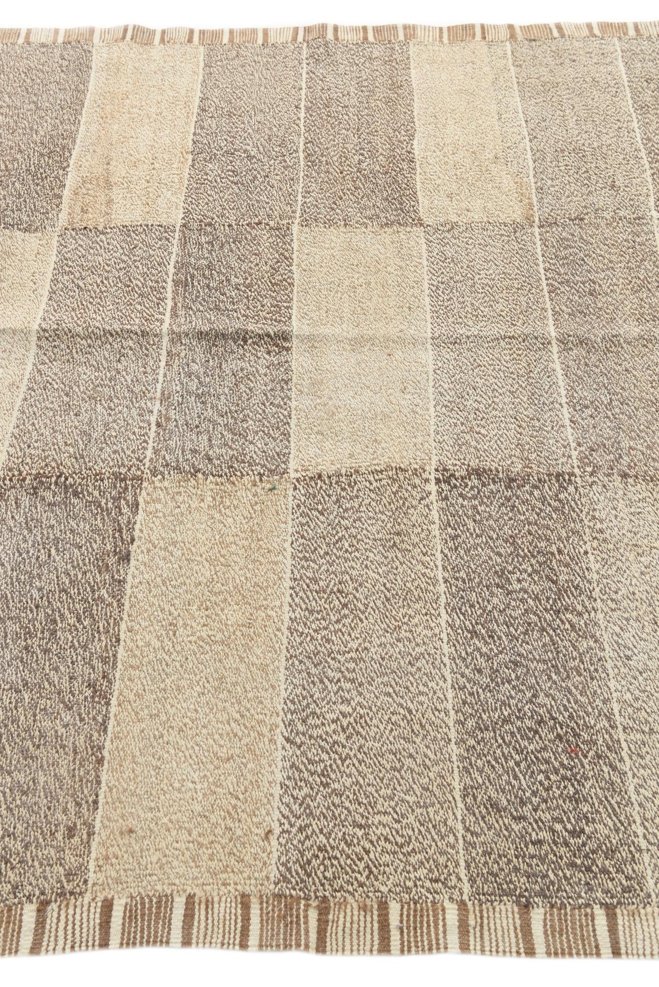 5' 9 x 7' 7 Hand Woven Kilim Modern Wool Rug