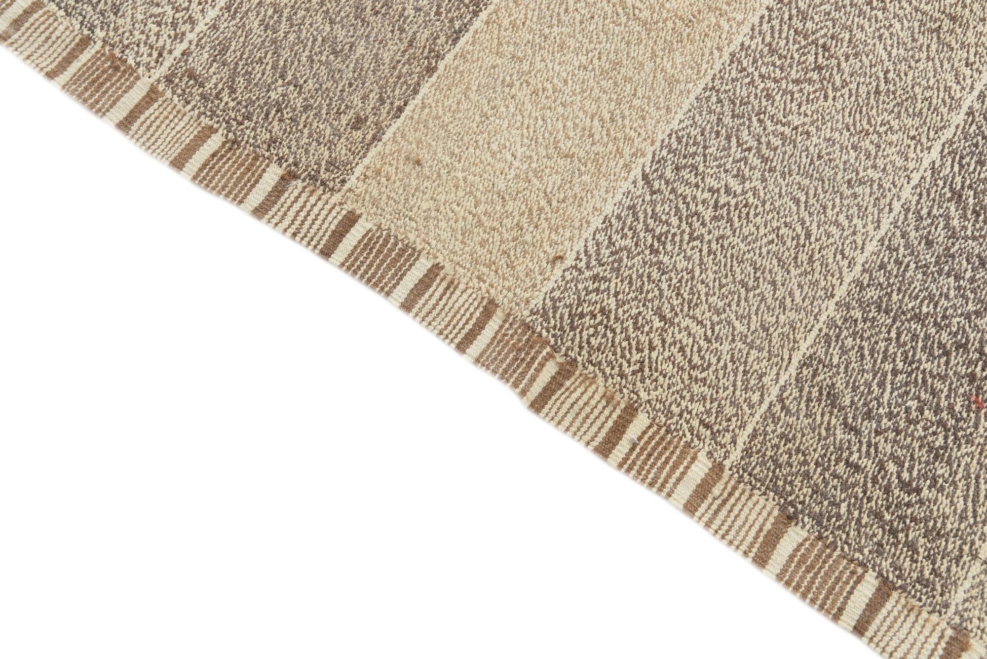 5' 9 x 7' 7 Hand Woven Kilim Modern Wool Rug