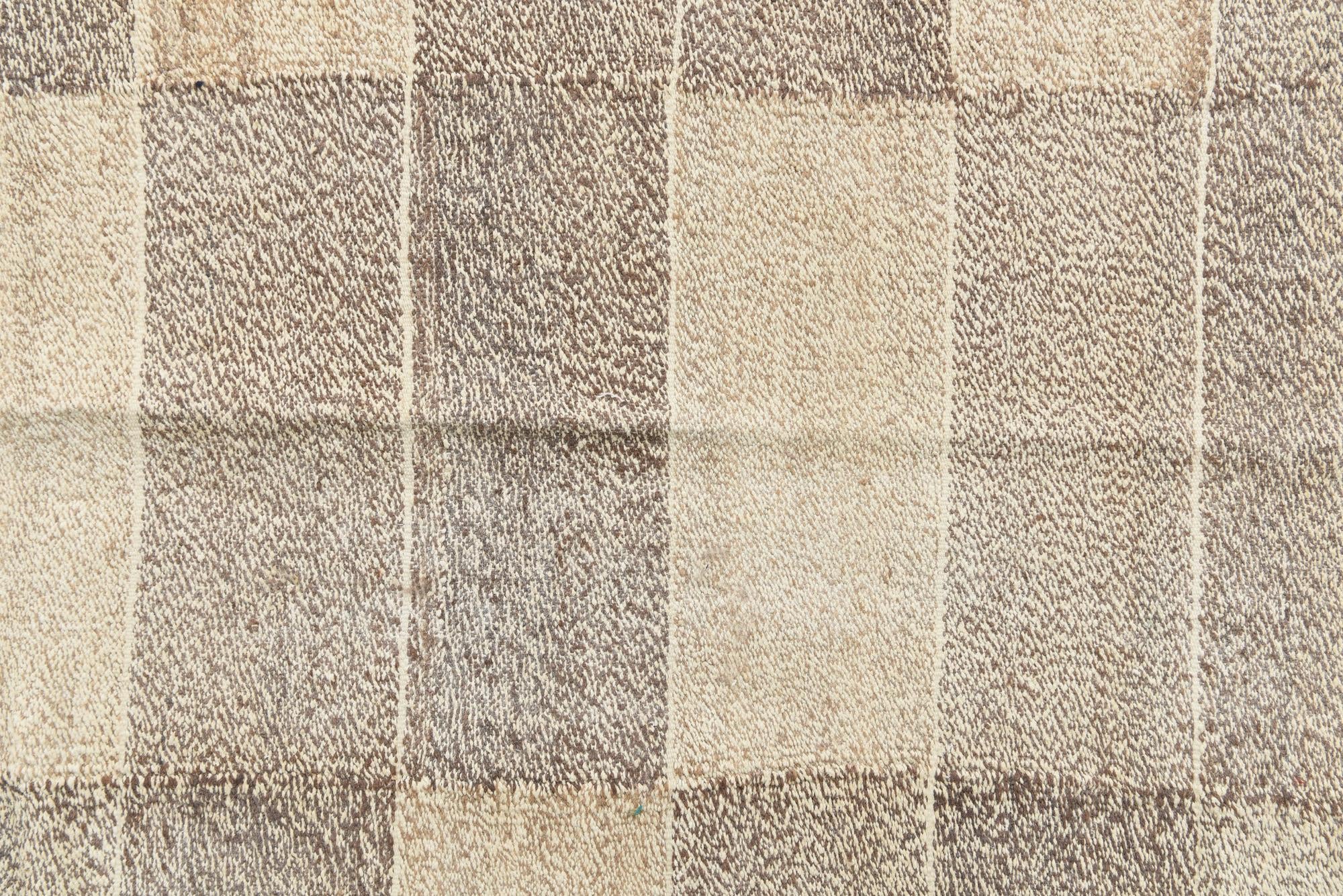 5' 9 x 7' 7 Hand Woven Kilim Modern Wool Rug