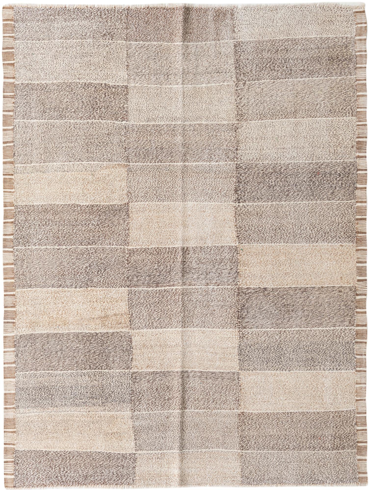 5' 9 x 7' 7 Hand Woven Kilim Modern Wool Rug