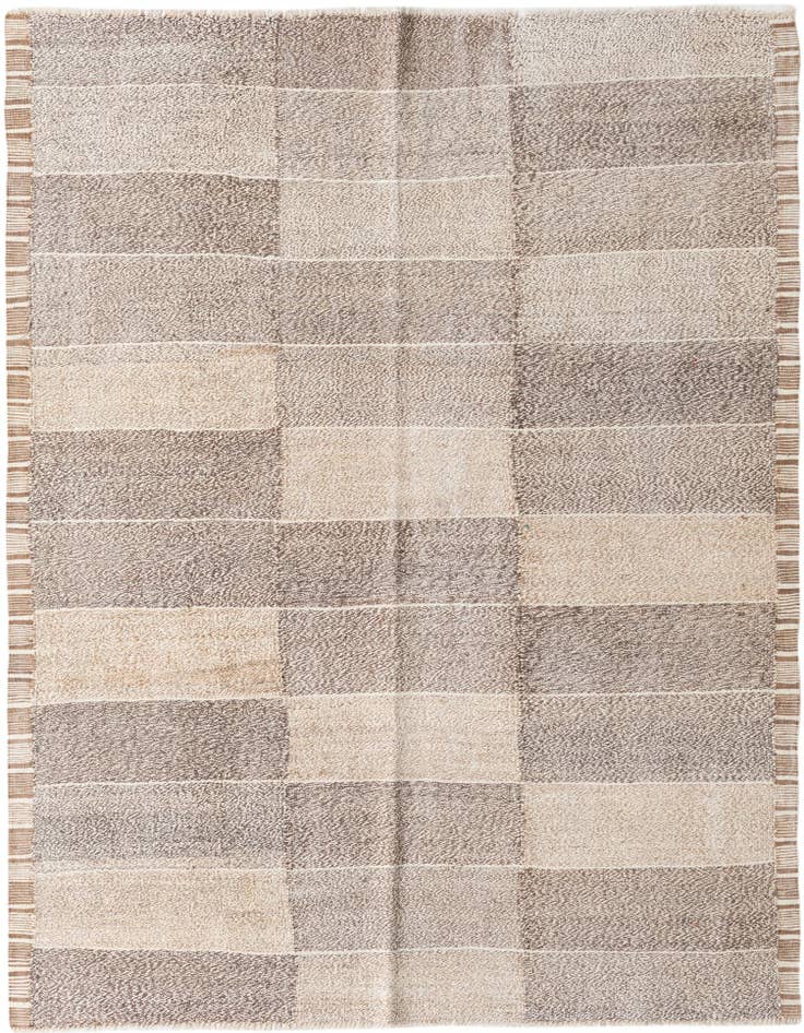 Detail image of 5' 9 x 7' 7 Hand Woven Kilim Modern Wool Rug