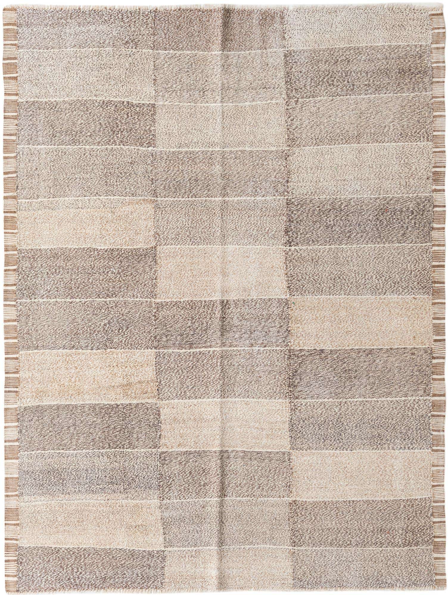 5' 9 x 7' 7 Hand Woven Kilim Modern Wool Rug