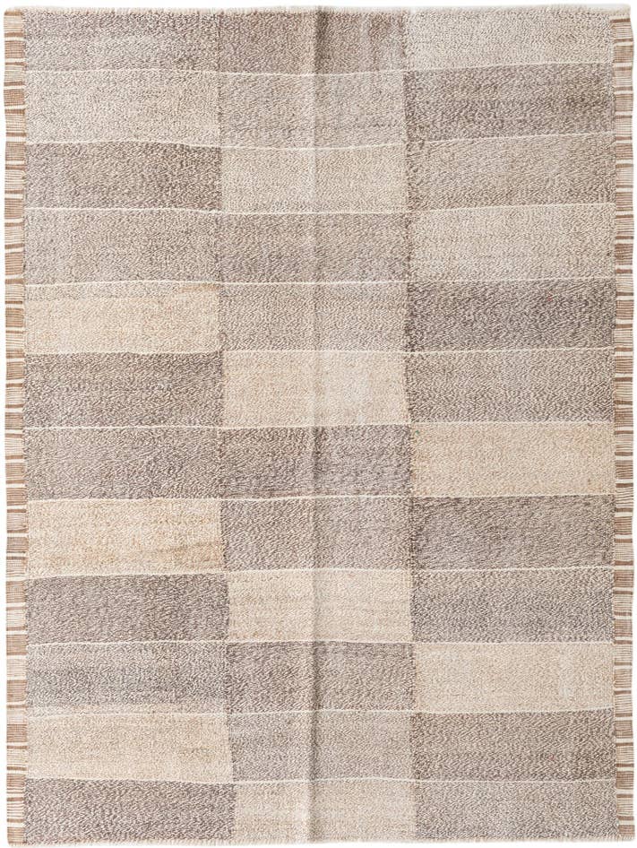 Detail image of 5' 9 x 7' 7 Hand Woven Kilim Modern Wool Rug