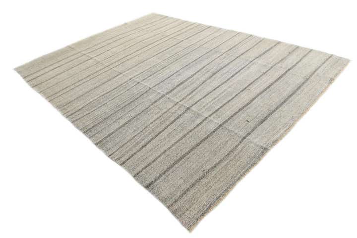8' 10 x 11' 9 Hand Woven Kilim Modern Wool Rug