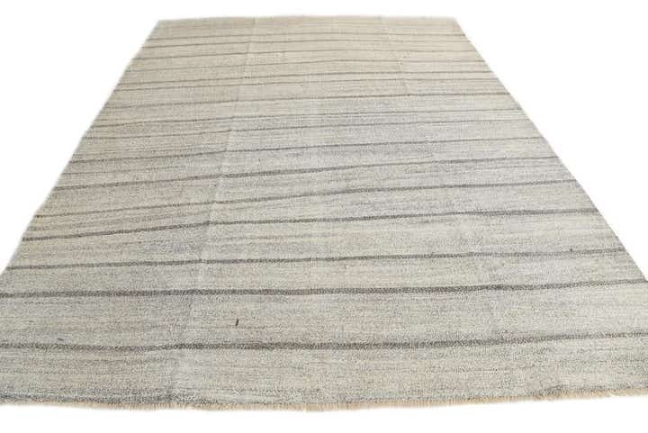 8' 10 x 11' 9 Hand Woven Kilim Modern Wool Rug