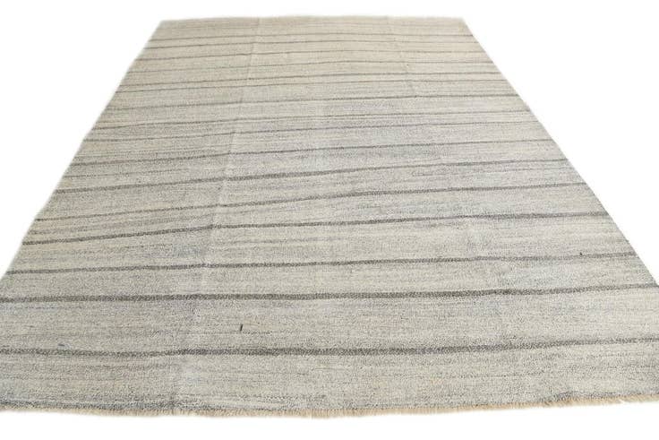 Detail image of 8' 10 x 11' 9 Hand Woven Kilim Modern Wool Rug