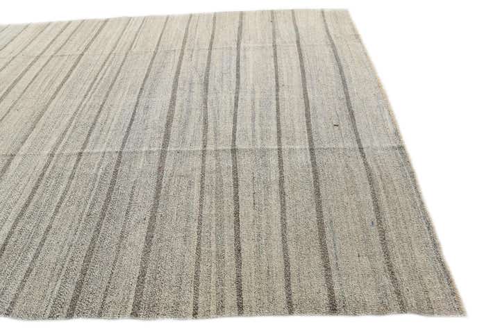 8' 10 x 11' 9 Hand Woven Kilim Modern Wool Rug