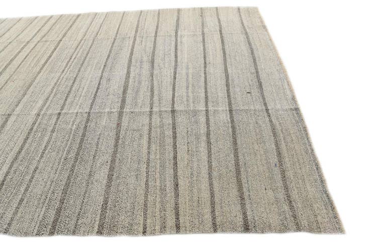 Detail image of 8' 10 x 11' 9 Hand Woven Kilim Modern Wool Rug