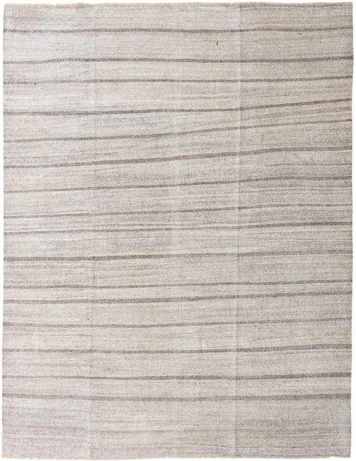 Detail image of 8' 10 x 11' 9 Hand Woven Kilim Modern Wool Rug