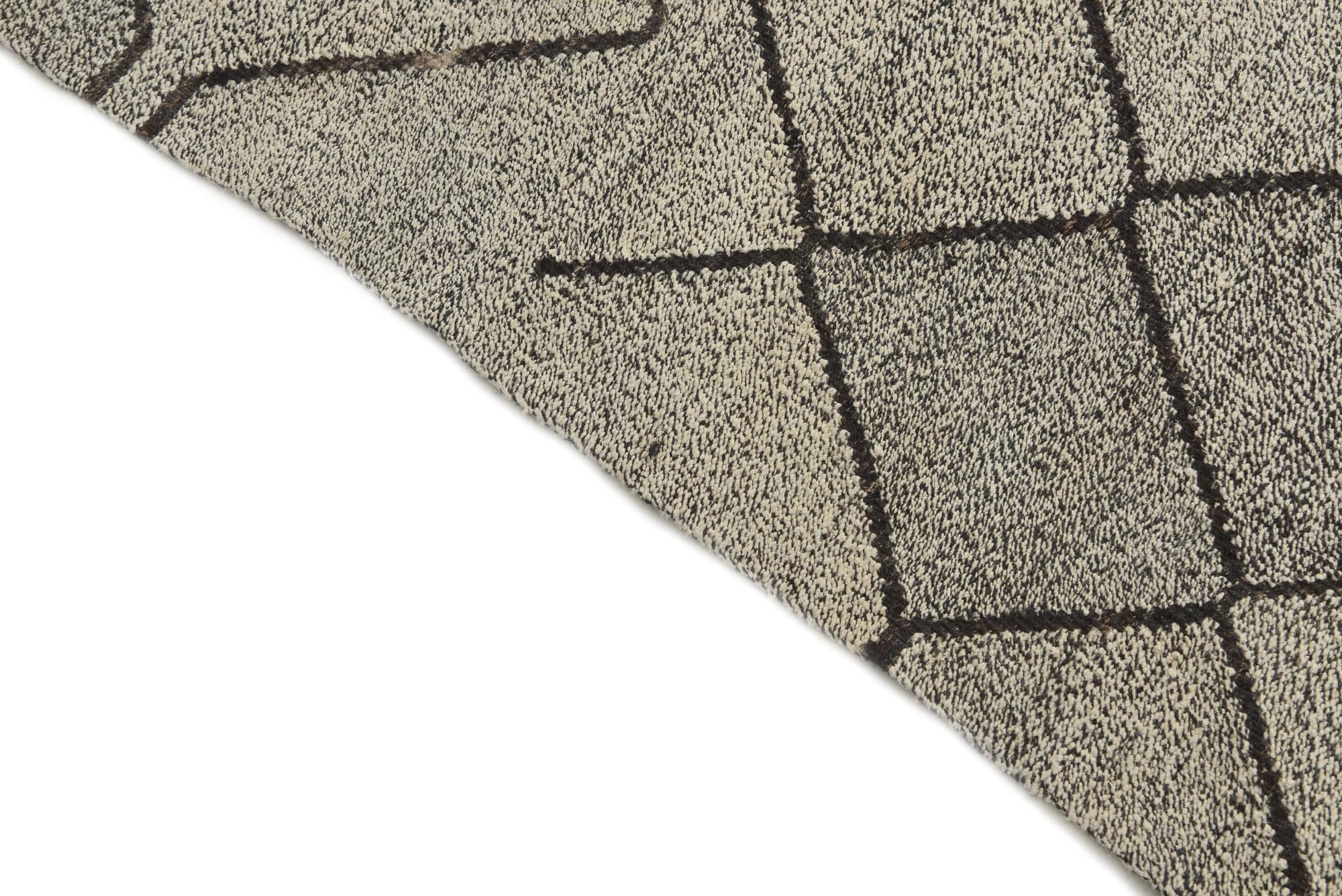 7' 1 x 9' 3 Hand Woven Kilim Modern Wool Rug