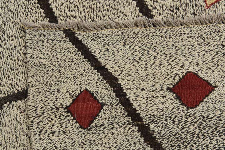 6' 3 x 7' 10 Hand Woven Kilim Modern Wool Rug