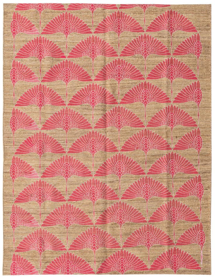Detail image of 4' 8 x 6' 1 Hand Woven Kilim Modern Wool Rug