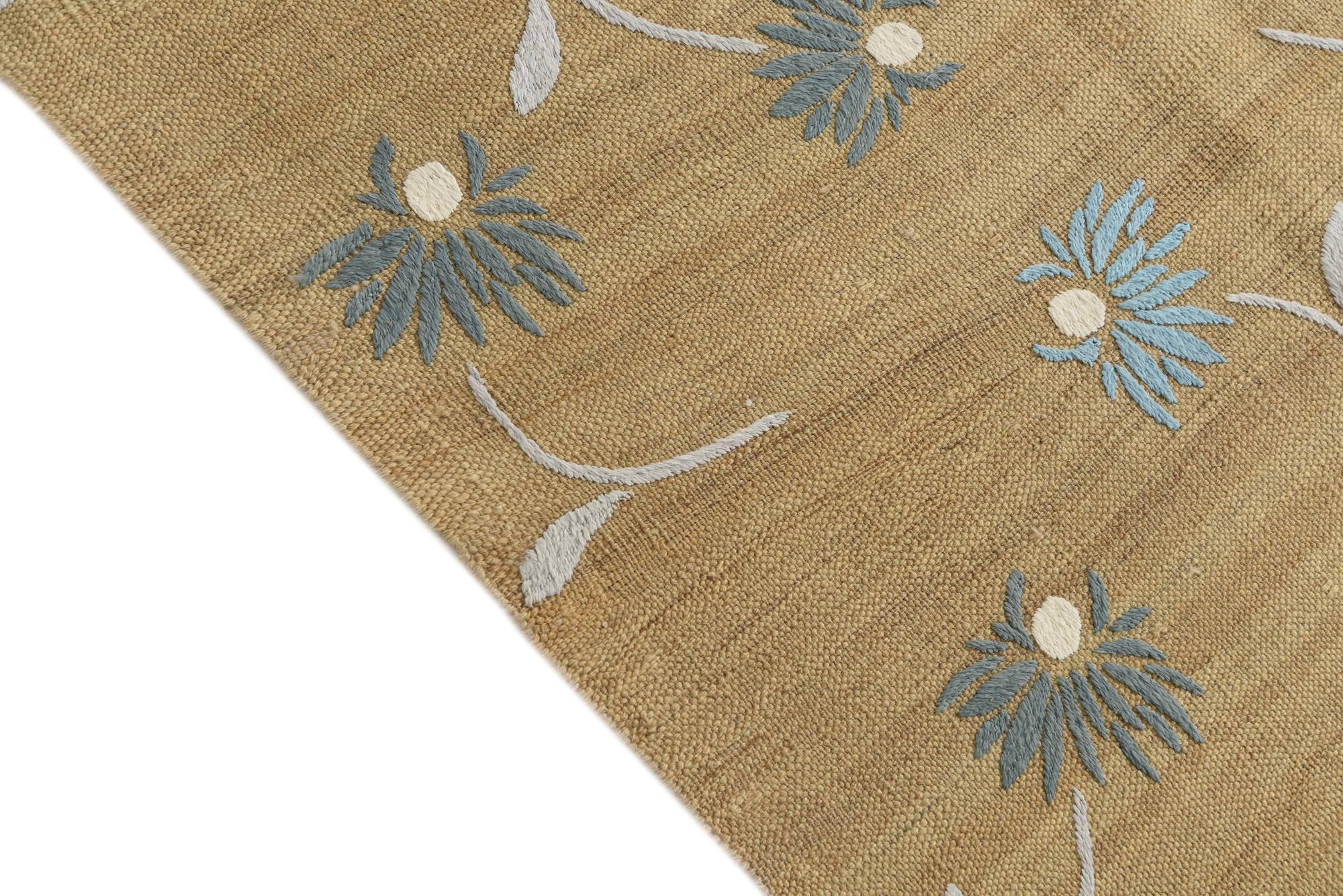 6' 10 x 9' 7 Hand Woven Kilim Modern Rug