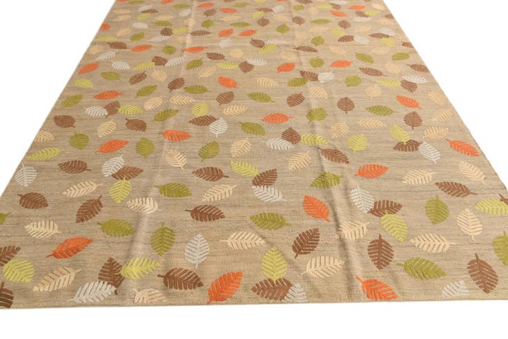 Detail image of 7' 5 x 9' 7 Hand Woven Kilim Modern Rug