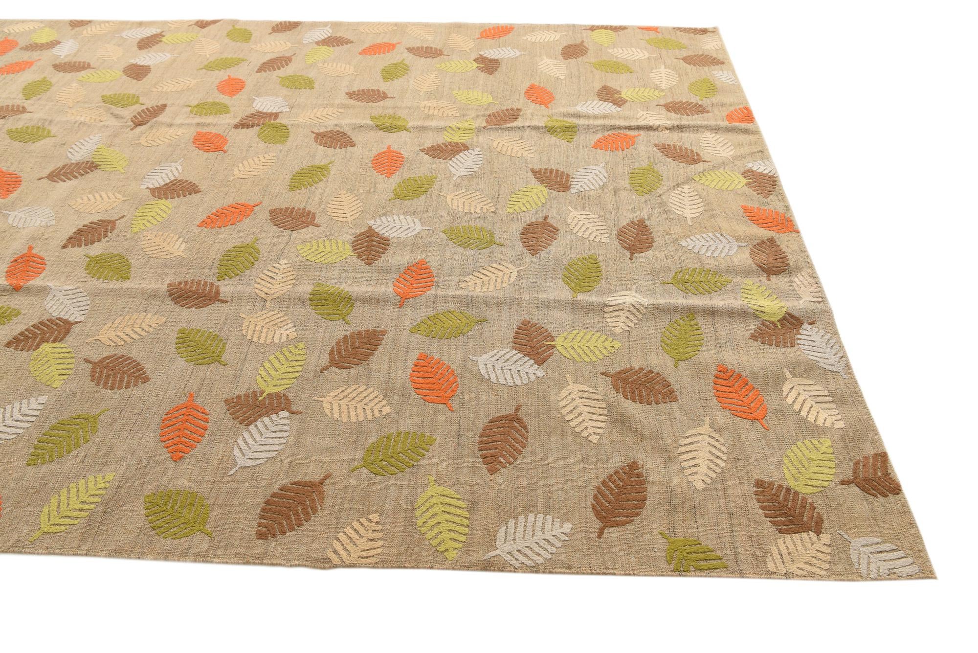 7' 5 x 9' 7 Hand Woven Kilim Modern Rug