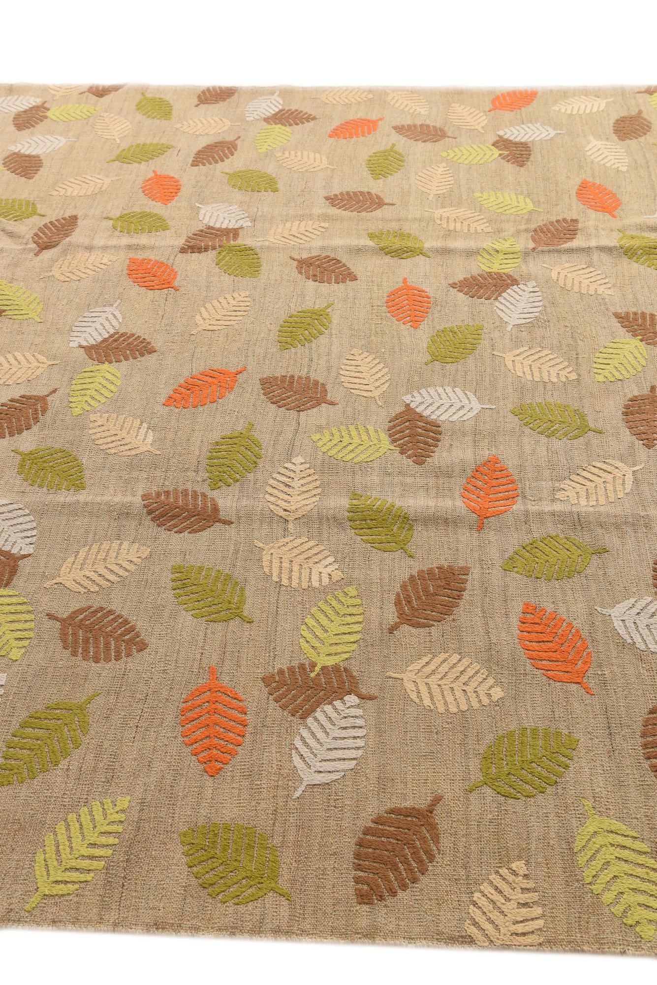 7' 5 x 9' 7 Hand Woven Kilim Modern Rug