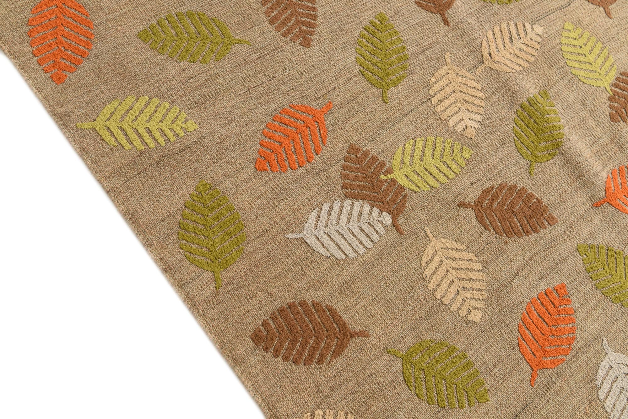 7' 5 x 9' 7 Hand Woven Kilim Modern Rug
