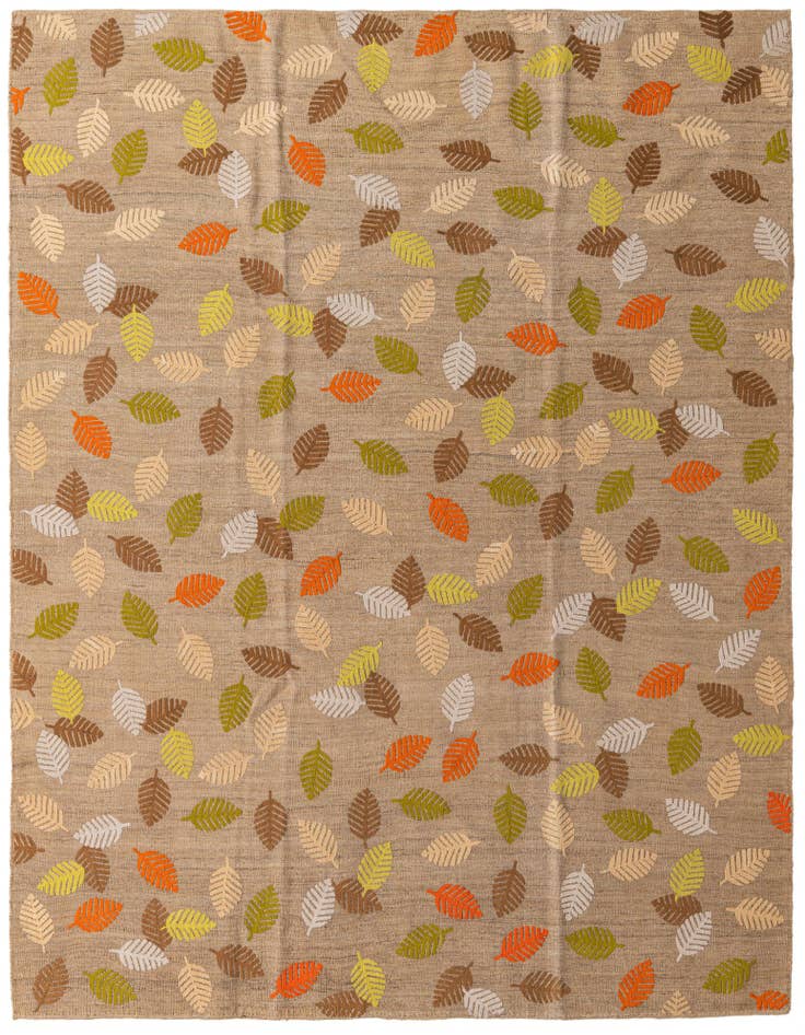 Detail image of 7' 5 x 9' 7 Hand Woven Kilim Modern Rug