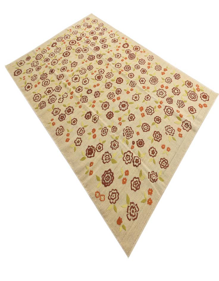 Detail image of 6' 6 x 9' 5  Hand Woven Kilim Modern Rug