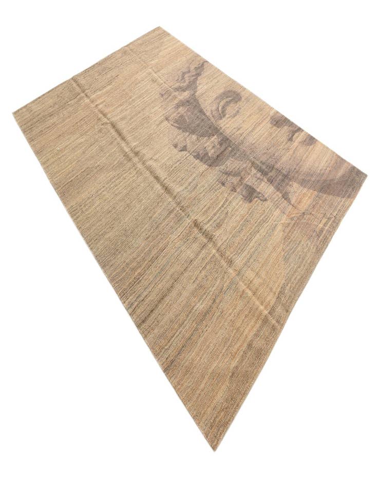 Detail image of 7' x 9' 8  Hand Woven Kilim Modern Wool Rug