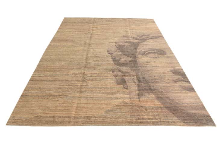 7' x 9' 8 Hand Woven Kilim Modern Wool Rug
