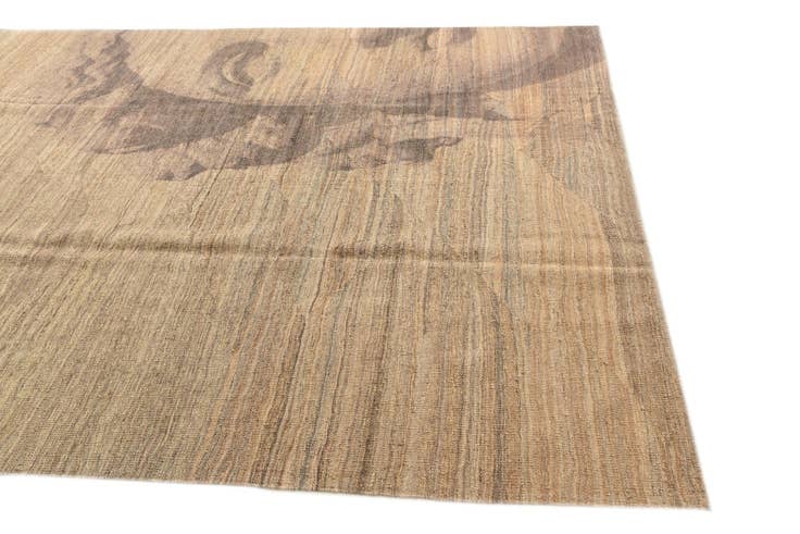 Detail image of 7' x 9' 8 Hand Woven Kilim Modern Wool Rug
