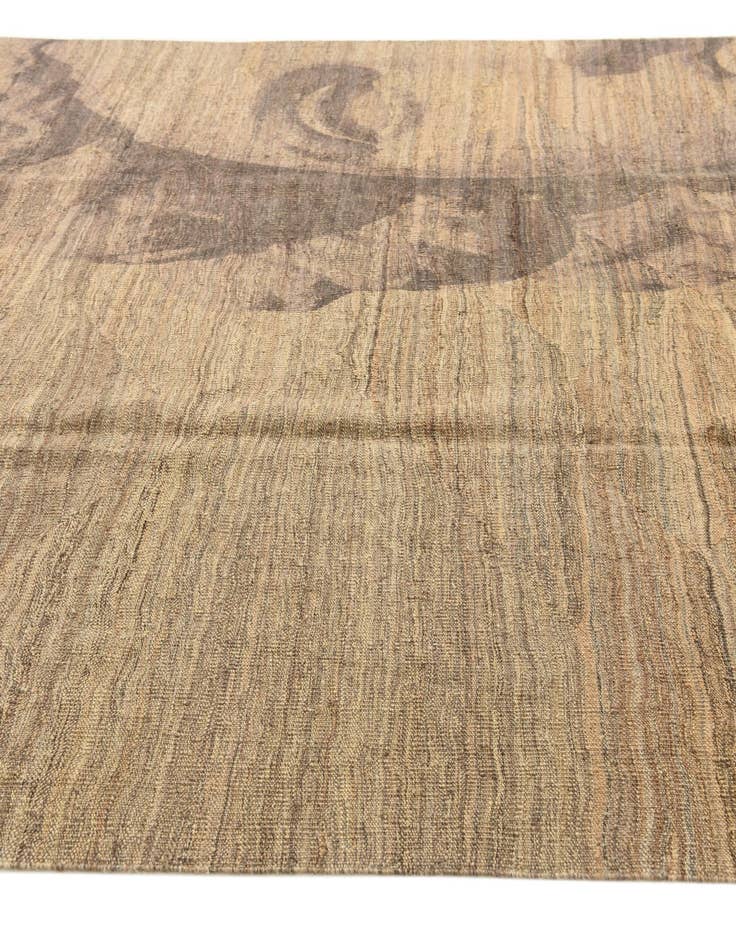 Detail image of 7' x 9' 8  Hand Woven Kilim Modern Wool Rug