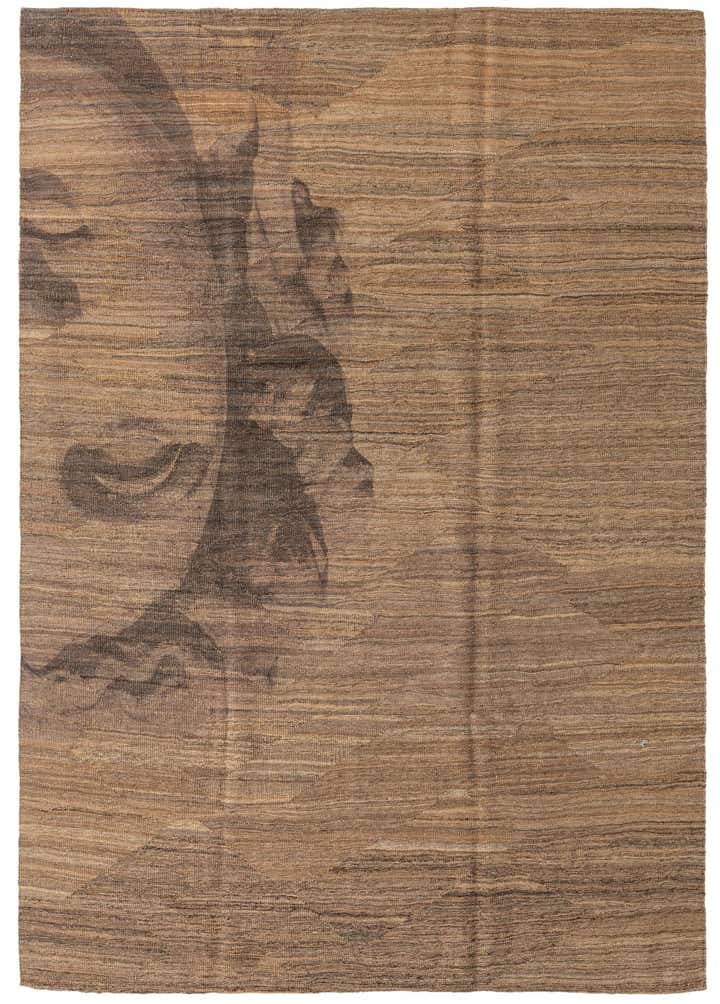 7' x 9' 8 Hand Woven Kilim Modern Wool Rug