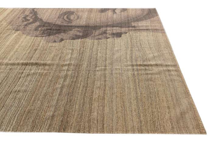 7' 9 x 9' 9 Hand Woven Kilim Modern Wool Rug