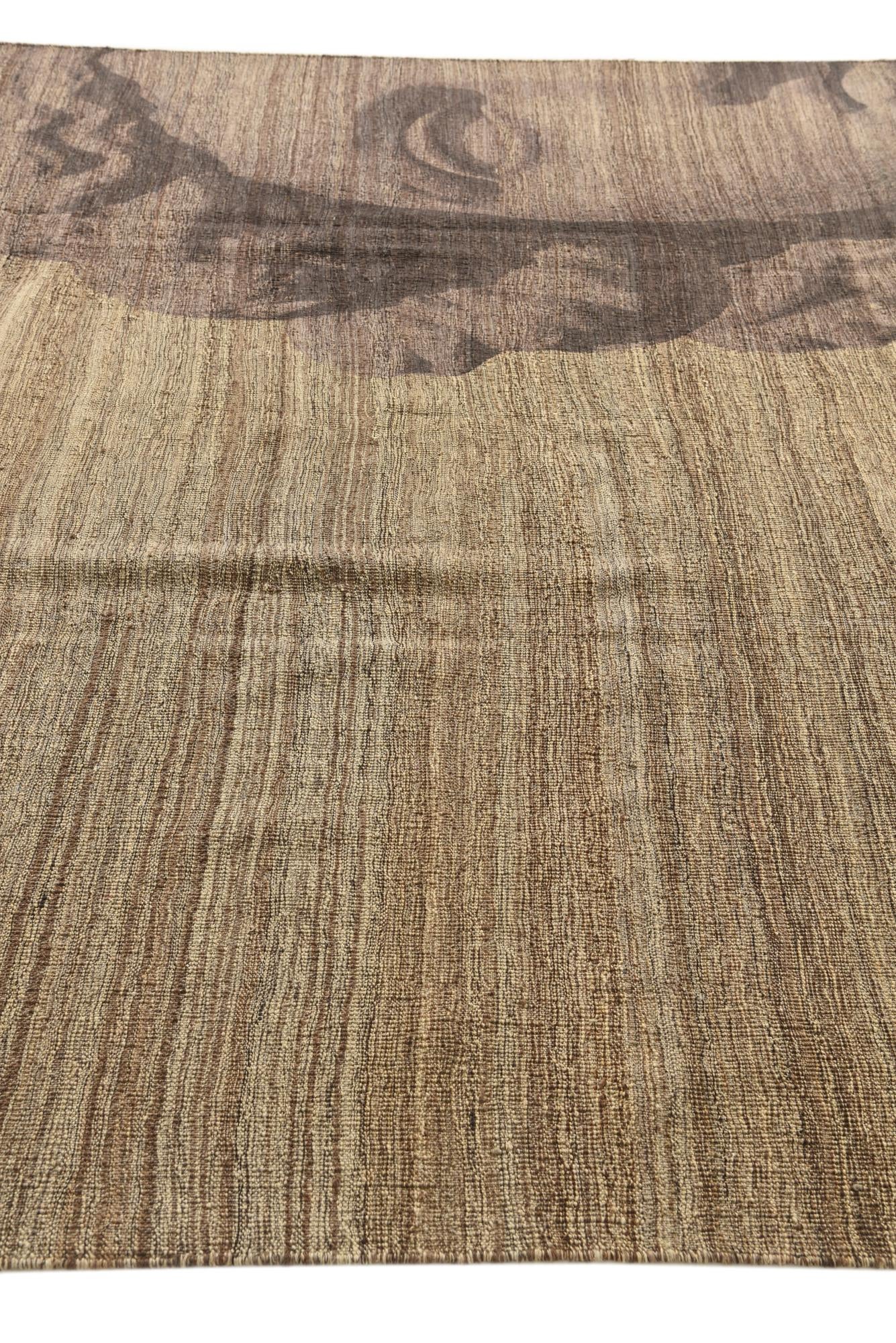 7' 9 x 9' 9 Hand Woven Kilim Modern Wool Rug