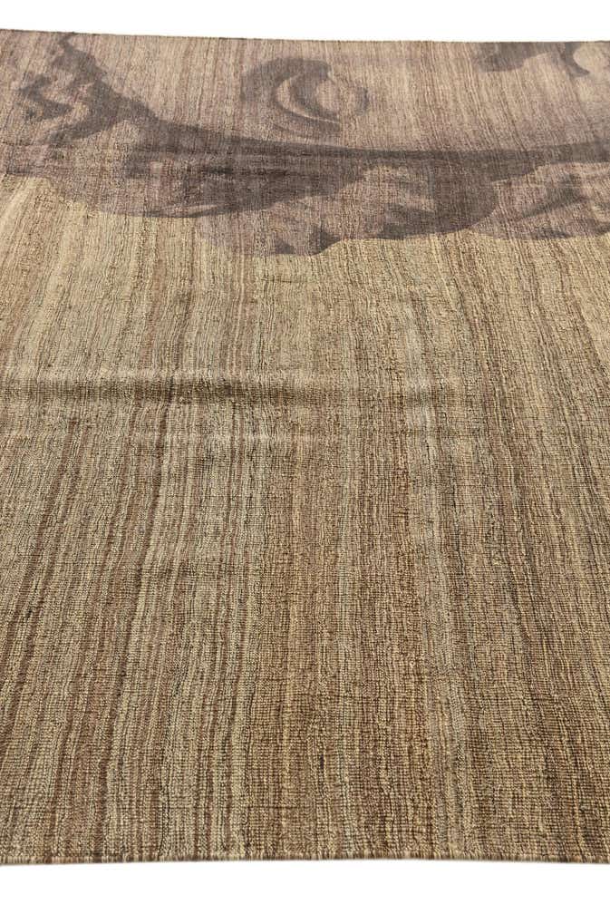 7' 9 x 9' 9 Hand Woven Kilim Modern Wool Rug