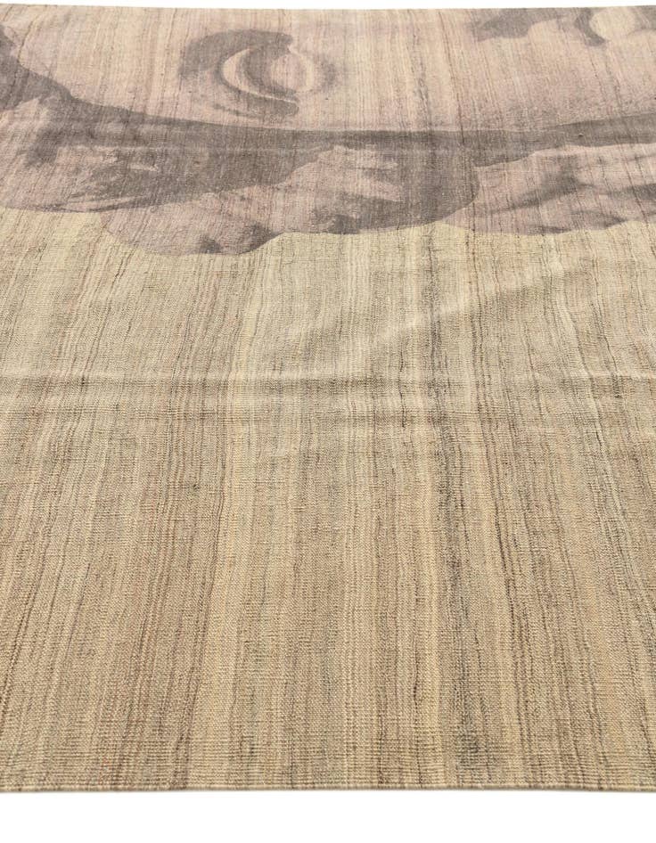 Detail image of 7' x 9' 9  Hand Woven Kilim Modern Wool Rug