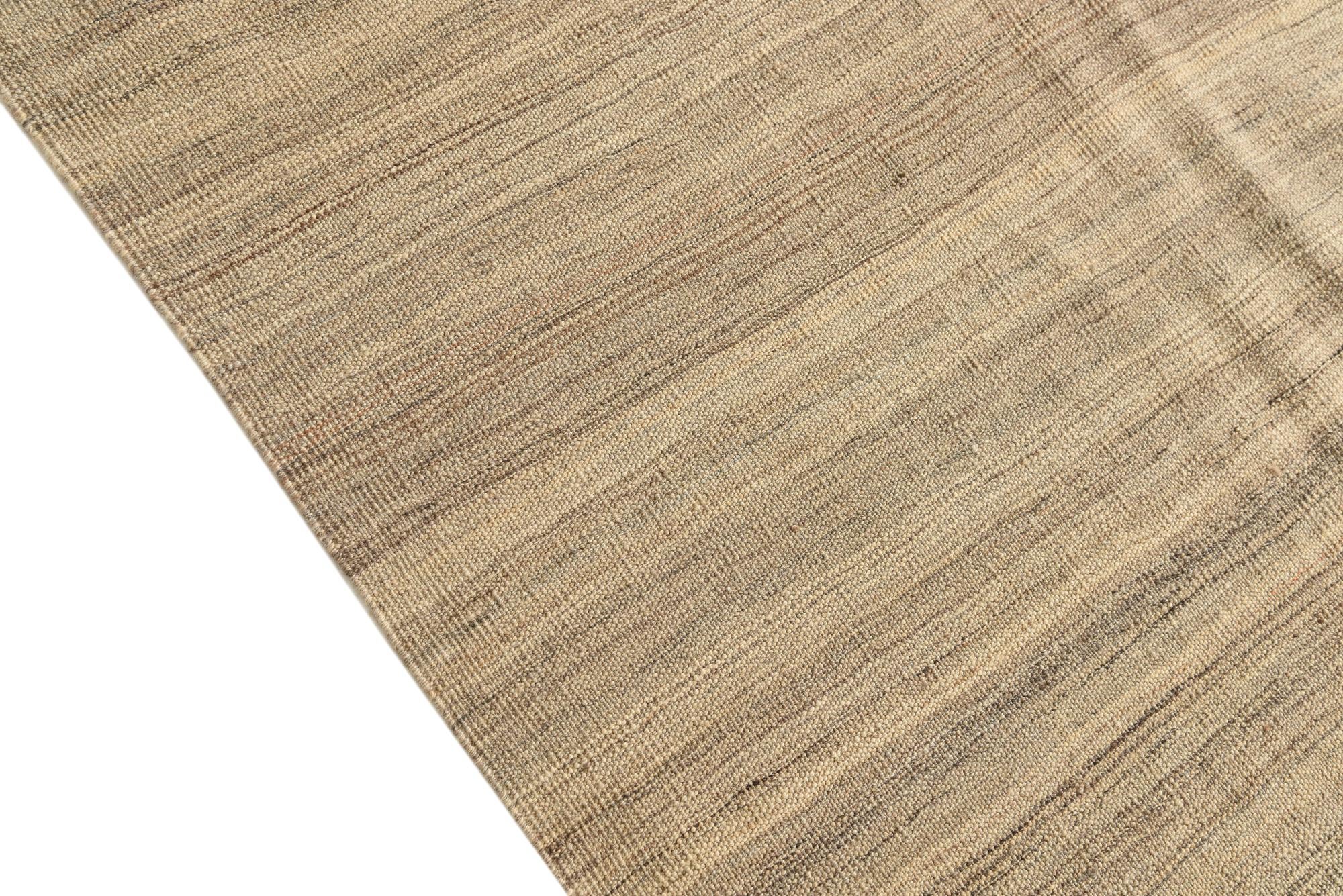 7' x 9' 9 Hand Woven Kilim Modern Wool Rug