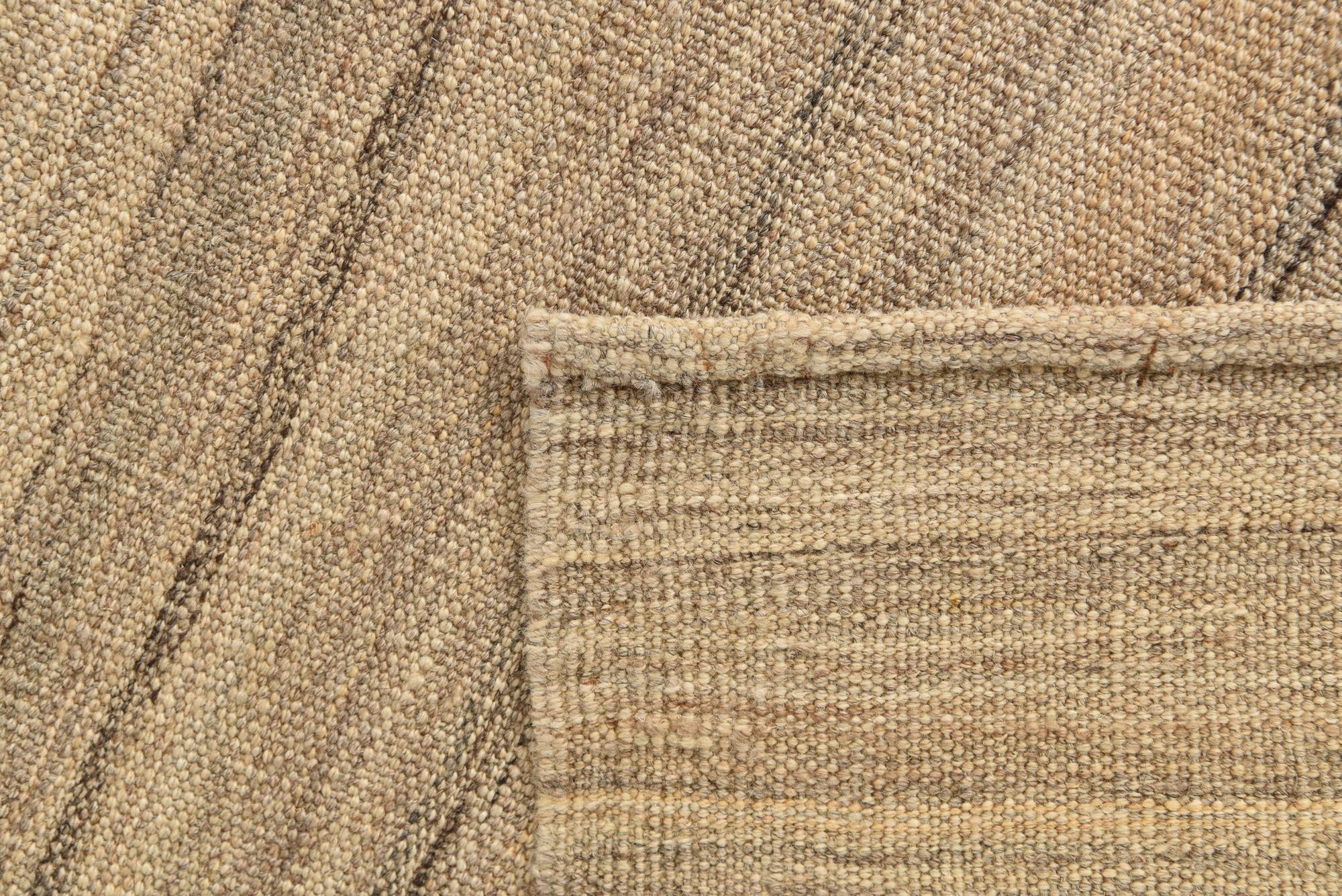 7' x 9' 9 Hand Woven Kilim Modern Wool Rug