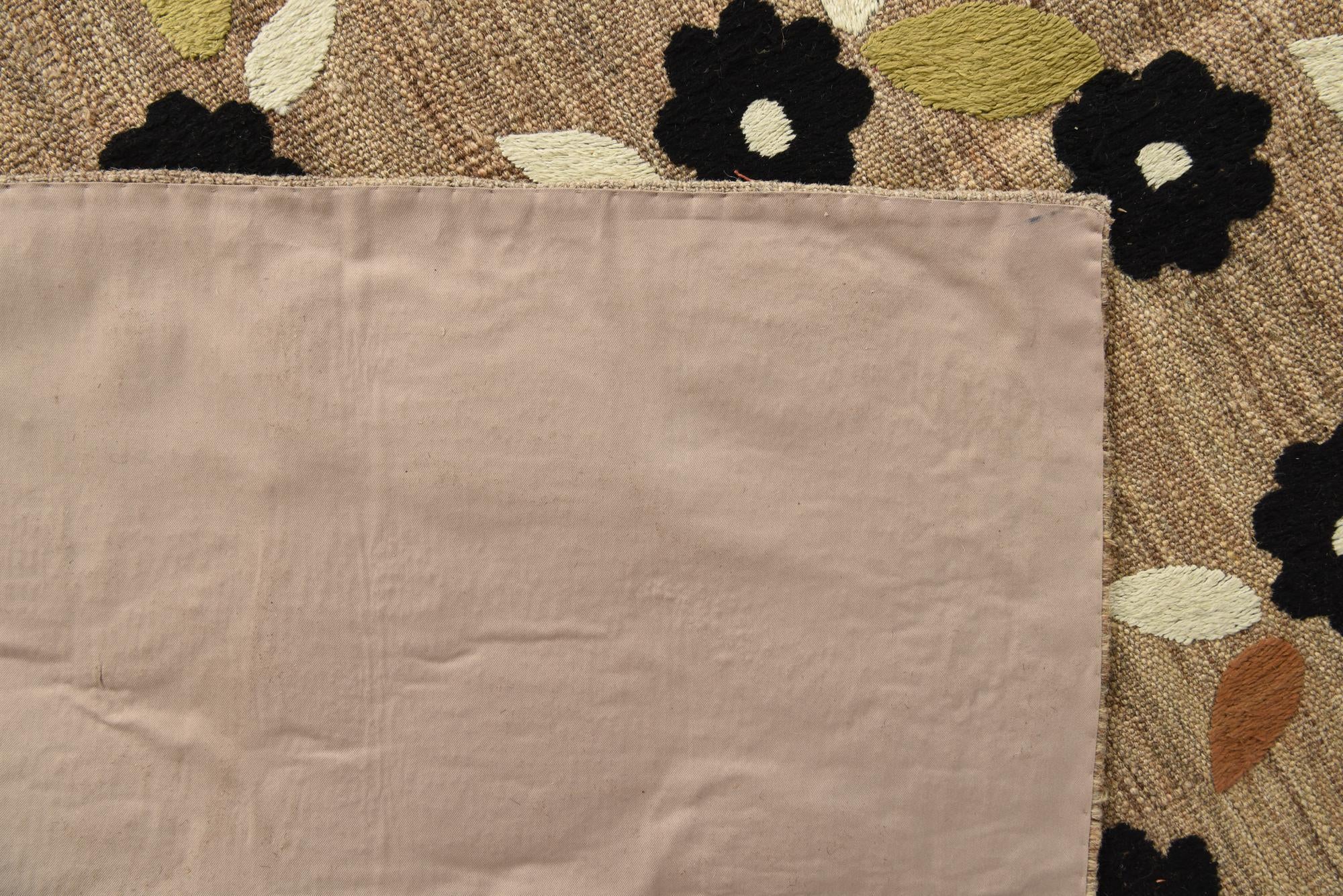 9' 1 x 11' 9 Hand Woven Kilim Modern Rug