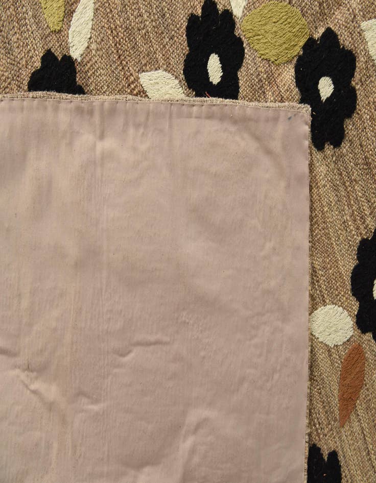 Detail image of 9' 1 x 11' 9  Hand Woven Kilim Modern Rug