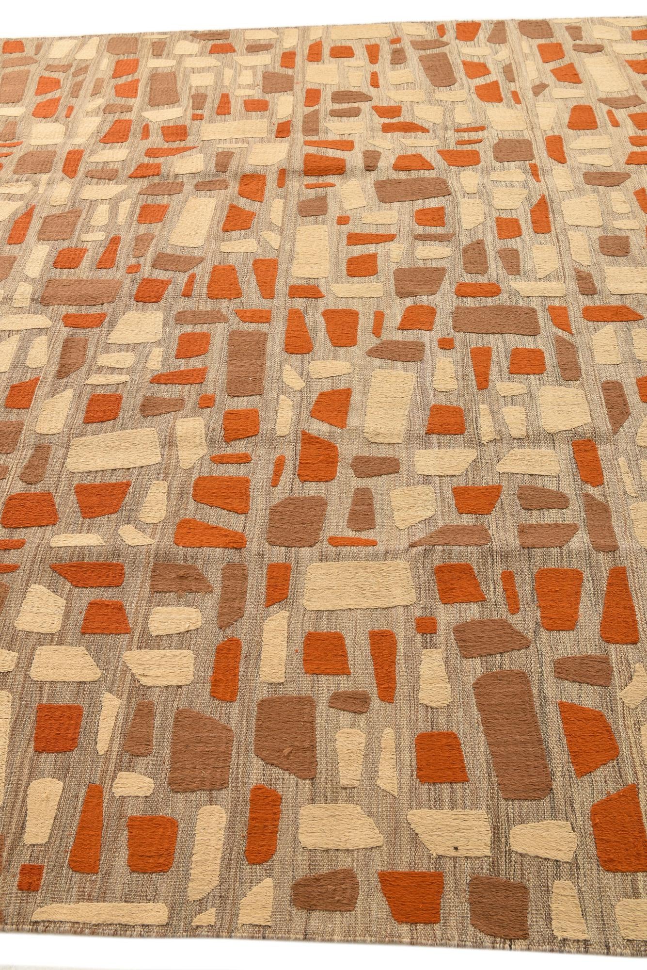 7' 11 x 11' 7 Hand Woven Kilim Modern Rug